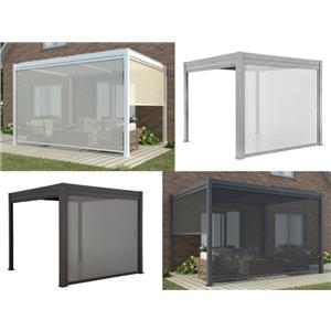 TENDA RULLO C/GUIDE ALL.ANTRAC PERGOLA 4M